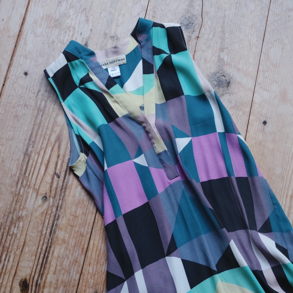 SOLD *** Mara Hoffman geometric midi dress